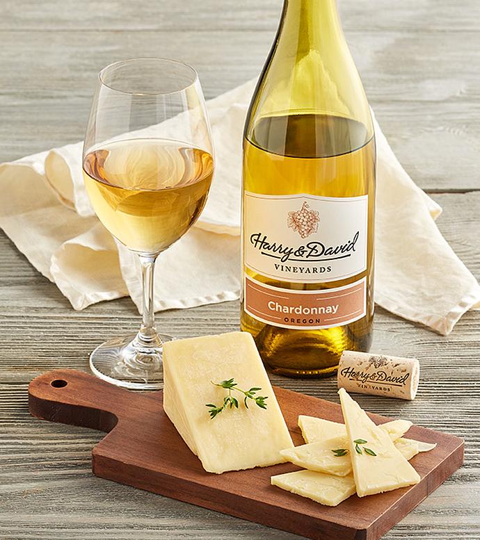 Rogue Creamery&#174; Touvelle&#174; Cheese and Harry & David&trade; Chardonnay